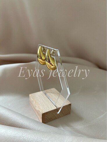 Diğer Drop Tears Gold Küpe