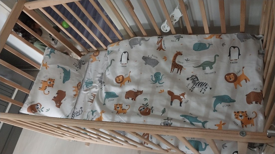 Baskılı Gri Çocuk Uyku Seti - Görsel 2