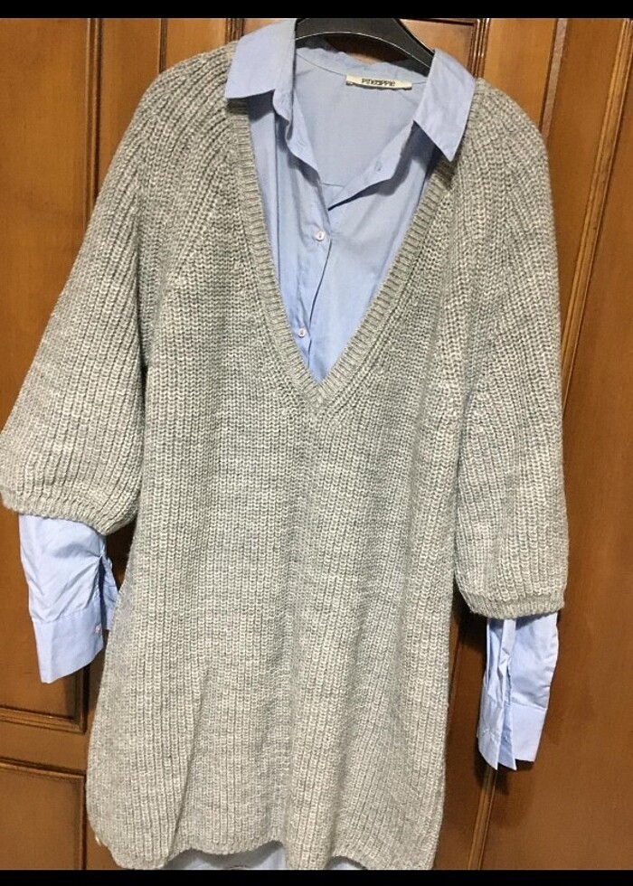 Gömlek triko kazak - Görsel 2