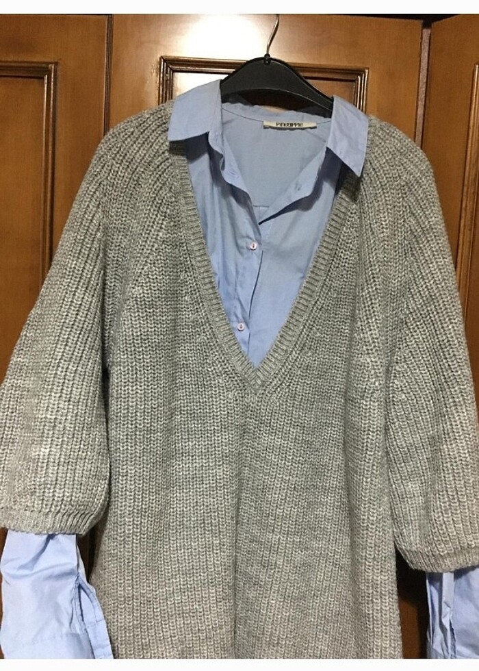 Gömlek triko kazak - Görsel 3