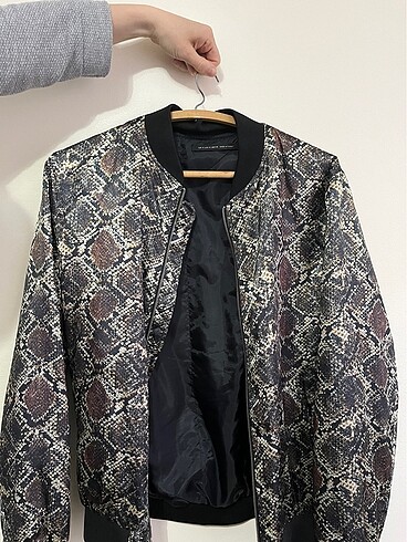 Zara Yılan Desenli Erkek Bomber Ceket