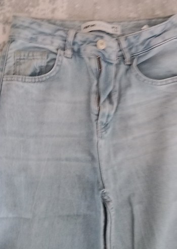 Koton Gri Bol Kesim Kadın Kot Pantolon