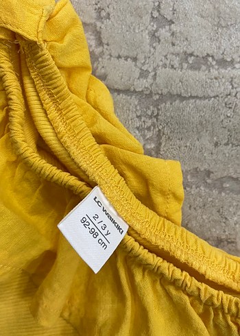 Sarı Kolsuz Kız Çocuk Atlet - Görsel 3