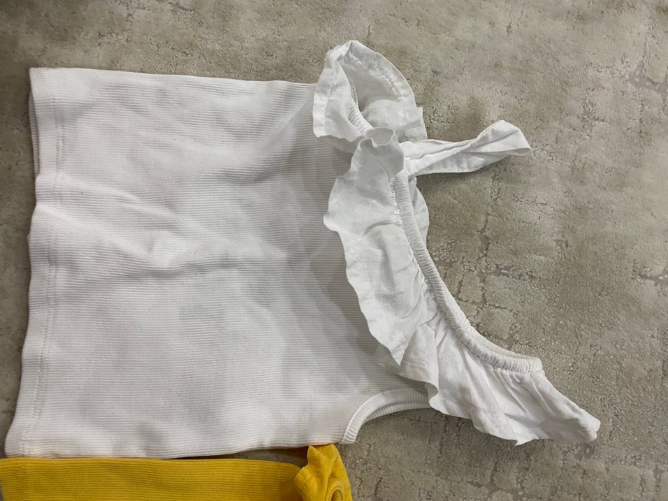 Sarı Kolsuz Kız Çocuk Atlet - Görsel 4