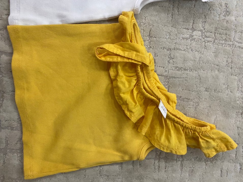 Sarı Kolsuz Kız Çocuk Atlet - Görsel 2