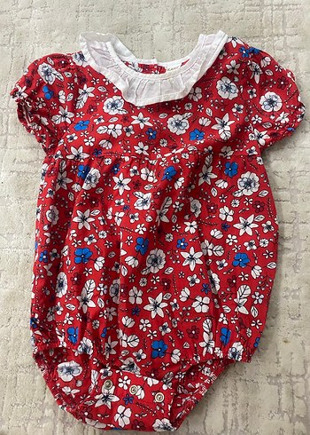 KANZ Kız Bebek Kısa Kollu Çiçekli Body - Görsel 4