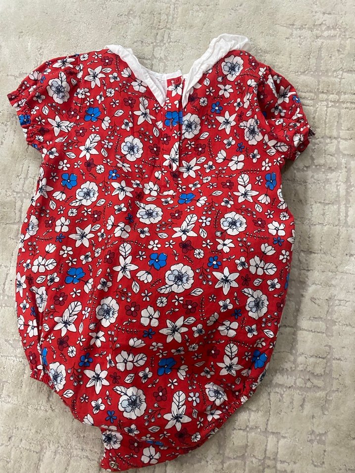 KANZ Kız Bebek Kısa Kollu Çiçekli Body - Görsel 2