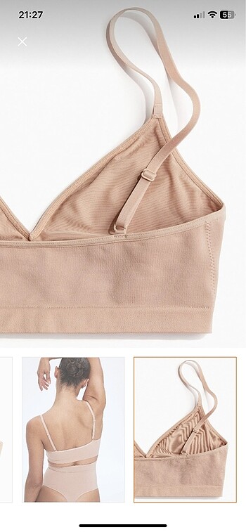l Beden pembe Renk H&M yumuşak sütyen