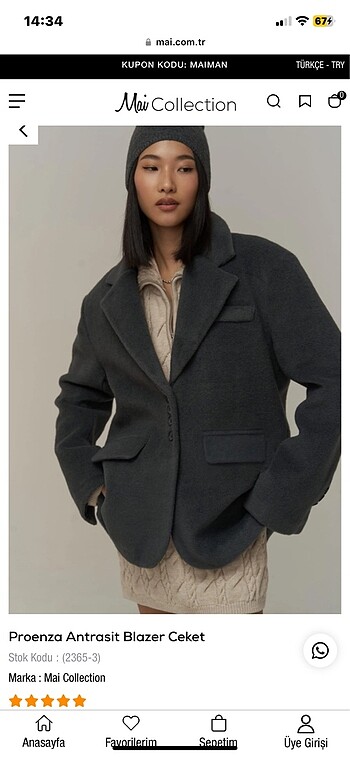 Mai Blazer Ceket
