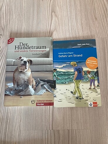 İki adet almanca hikaye kitabı