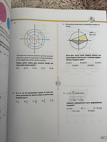  Orijinal matematik 12li ayt denemesi