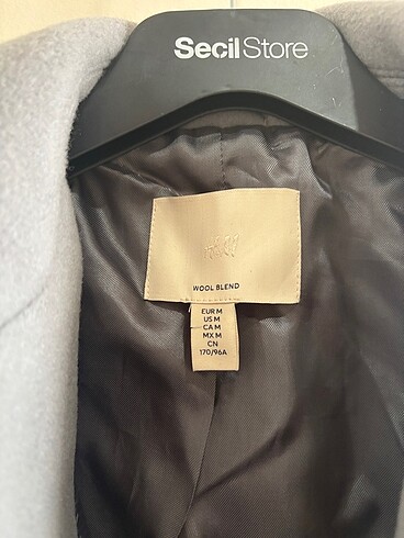 m Beden H&M gri M Beden Kaban