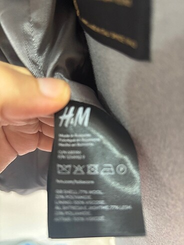 m Beden gri Renk H&M gri M Beden Kaban