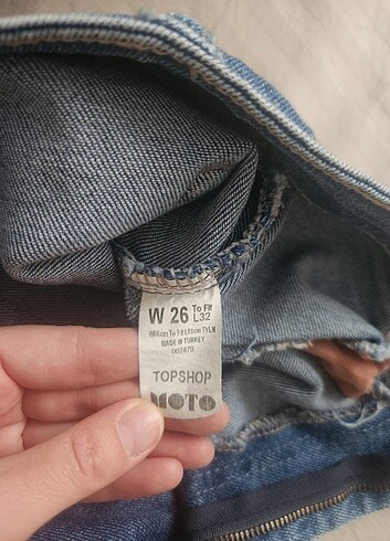 34 Beden mavi Renk Topshop marka jean 