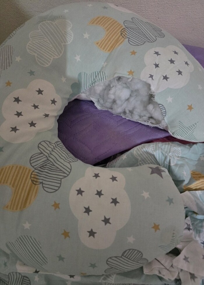 Emzirme yastığı 2 adet 1 puset örtüsü 1 emzirme önlüğü - Görsel 2