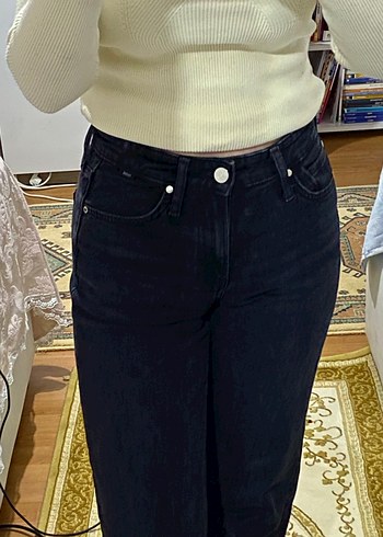 Wide leg siyah denim Mavi Jeans - Görsel 3