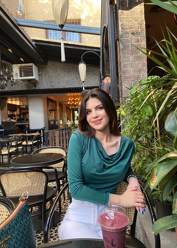 Uzun Kollu yeşil bluz - Görsel 2