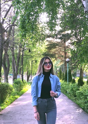 Mavi jeans kadın crop kot gömlek - Görsel 2