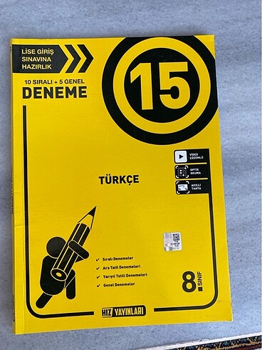 Hız yayınları lgs Türkçe deneme sınavı