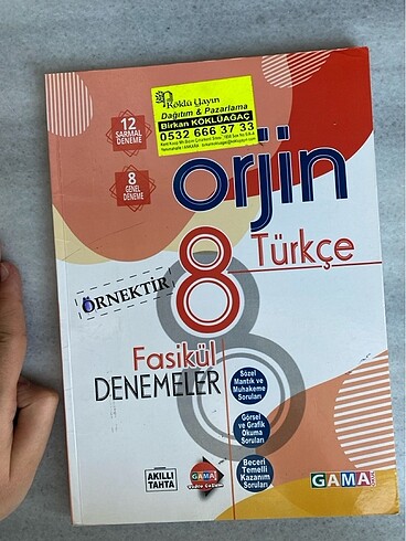 Gama yayınları Türkçe deneme