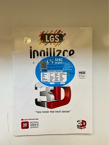 3D yayınları lgs İngilizce test kitabı
