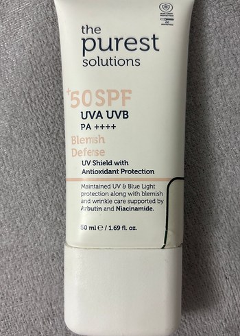 The Purest Solutions SPF 50 Güneş Koruyucu 50 ml