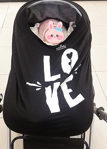 Bandu cok amacli puset ve emzirme örtüsü - Görsel 3