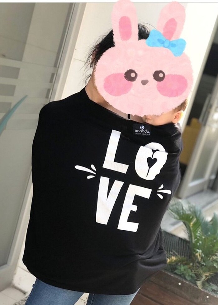 Bandu cok amacli puset ve emzirme örtüsü  - Görsel 2