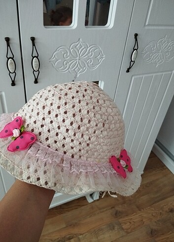 Kız çocuk hasır şapka  - Görsel 3