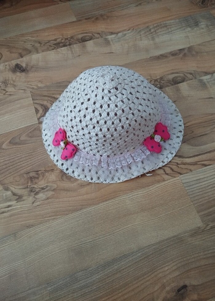 Kız çocuk hasır şapka  - Görsel 4