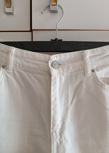 Beyaz Kadın kot pantolon - Görsel 2