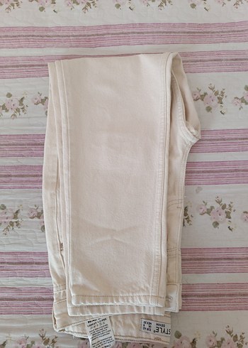 Bej Kadın Pamuklu Günlük Pantolon - Görsel 6