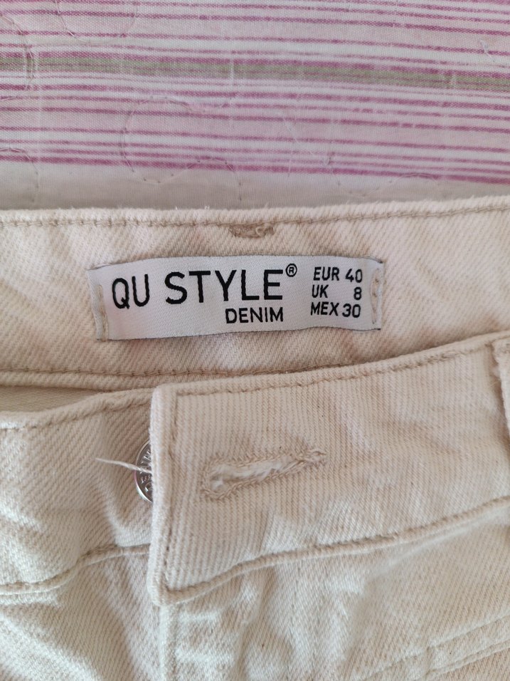 Bej Kadın Pamuklu Günlük Pantolon - Görsel 5