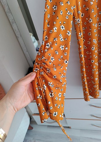 Bohem Kahverengi Uzun Kollu Salaş Tunik - Görsel 6