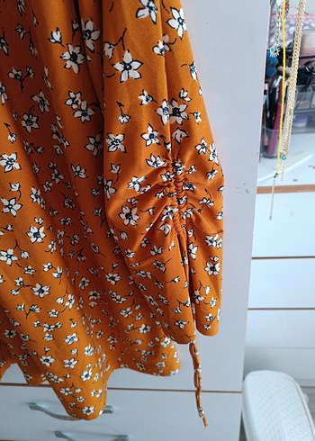 Bohem Kahverengi Uzun Kollu Salaş Tunik - Görsel 3