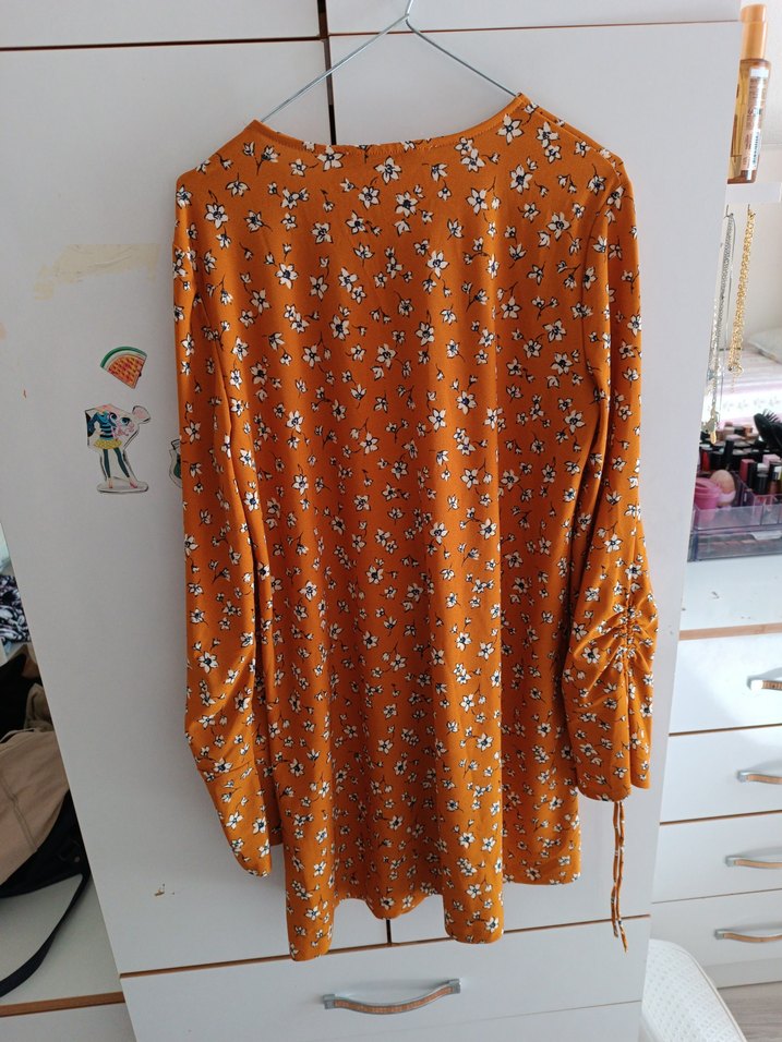 Bohem Kahverengi Uzun Kollu Salaş Tunik - Görsel 2