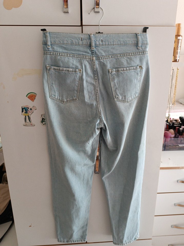 Mavi Rahat Kesim Kadın Kot Pantolon - Görsel 2