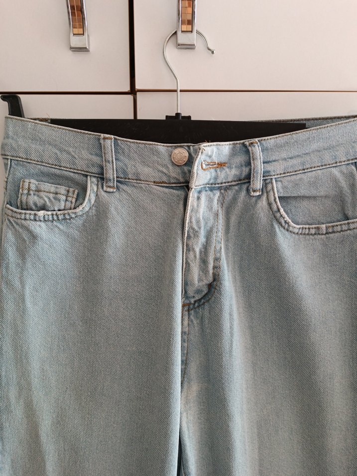 Mavi Rahat Kesim Kadın Kot Pantolon - Görsel 3