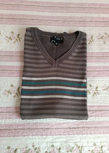 V Yaka erkek Süveter - Görsel 7