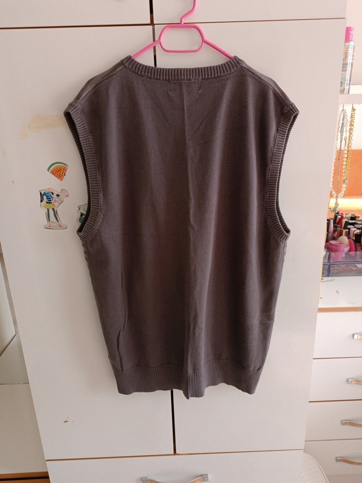 V Yaka erkek Süveter - Görsel 2