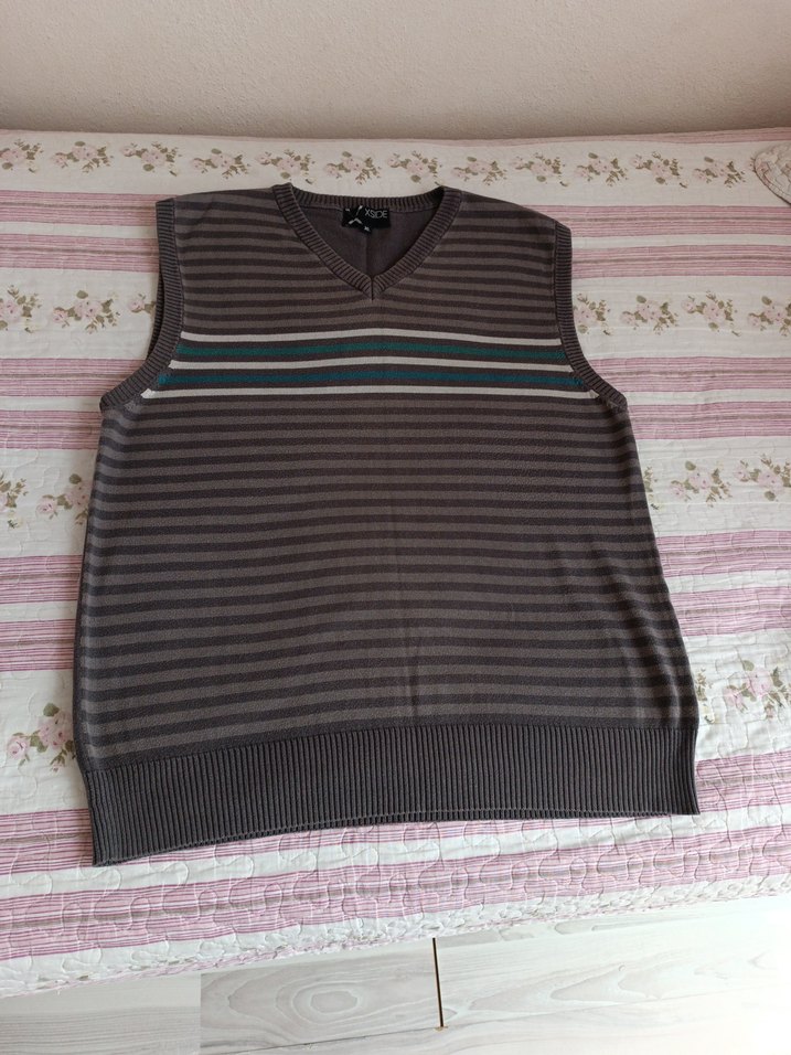 V Yaka erkek Süveter - Görsel 5