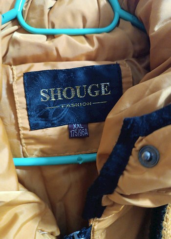 Sarı Kapüşonlu Uzun Kışlık Kadın Mont - Görsel 4