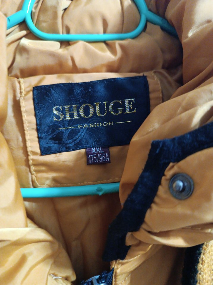 Sarı Kapüşonlu Uzun Kışlık Kadın Mont - Görsel 4