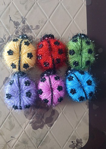 Renkli Uğur Böcegi magnet - Görsel 6