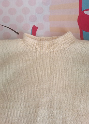 El örgüsü bayan süveter - Görsel 5