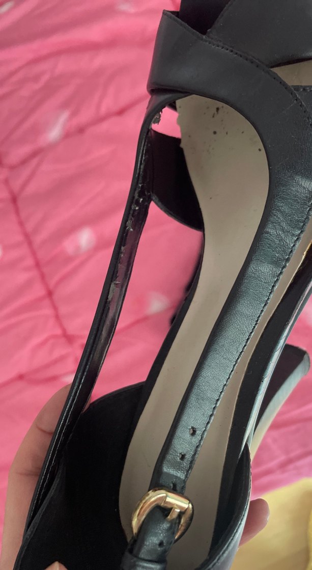 Siyah Stiletto Topuklu Kadın Gece Ayakkabısı - Görsel 4