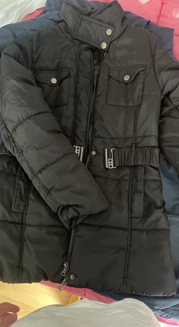 Kemerli Uzun Kışlık Kadın Mont - Görsel 2