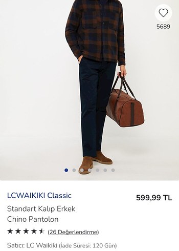 LC Waikiki LC Waikiki Erkek Lacivert Denim Pantolon