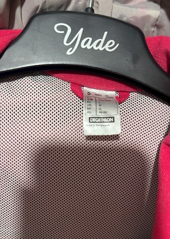 Pembe Kapüşonlu Kadın Ceket Yağmurluk - Görsel 3