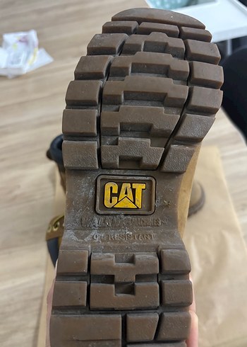 Cat Kahverengi Deri Kadın Botlar - Görsel 5